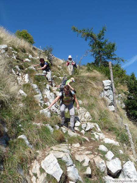 Abstieg Monte Baldo