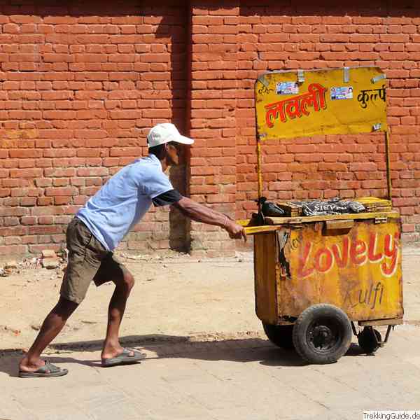 Eisverkäufer Nepal