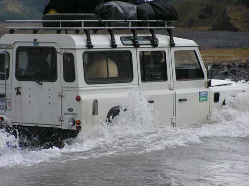 Land Rover, Flussdurchquerung, Thorsmörk, Island