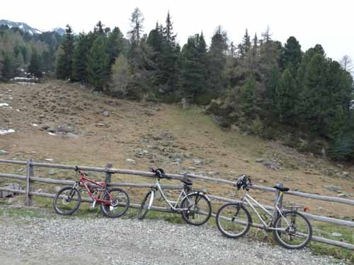 Mountainbikes auf der Naturnser Alm