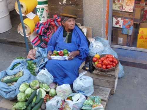 Marktfrau, Bolivien