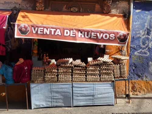 Eierverkauf La Paz, Bolivien