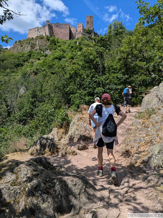 Vogesen: Dreiburgenweg bei Ribeauvill&eacute;