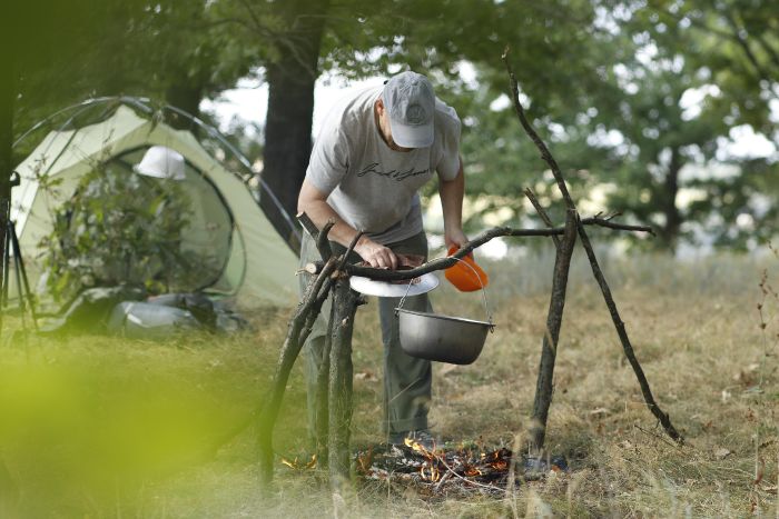 Kochen am Lagerfeuer