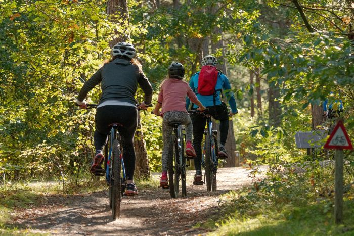 Mountainbiking in Familie