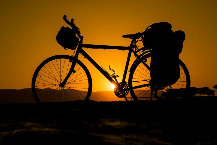 Trekkingrad auf Radtour