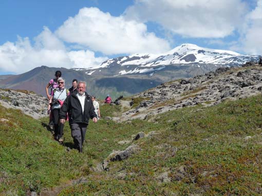 Wandern vor dem Snaefellsjökull