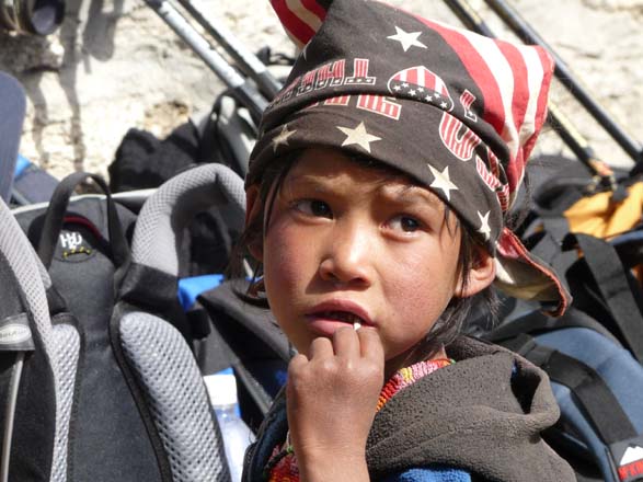 Junge, Nepal, Everest-Trek