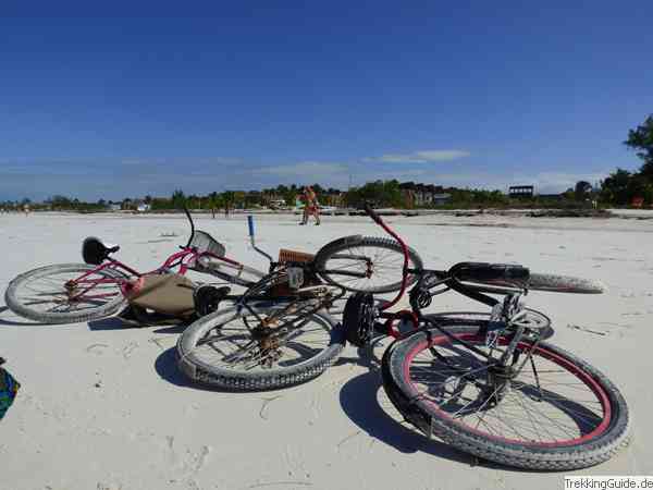 Radeln am Strand