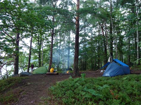 Camp in Schweden