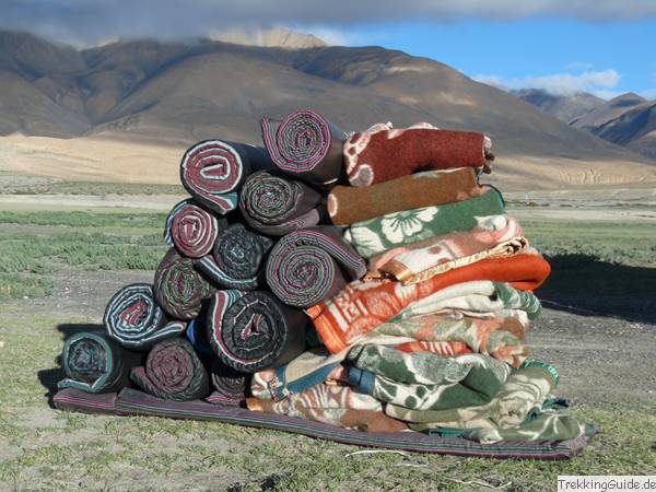 Gepäckstapel, Lake Pigutso, Tibet