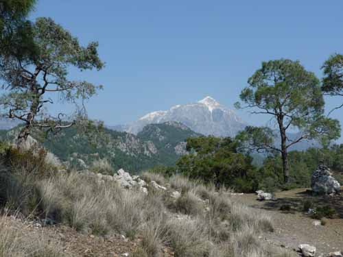 Cirali - Olympos mit Blick auf den Tahtali