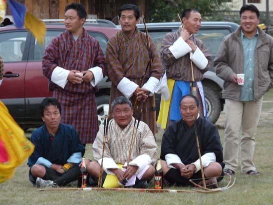 Bogenschießen in Bhutan