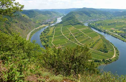 Moselschleife vom Calmont-Klettersteig