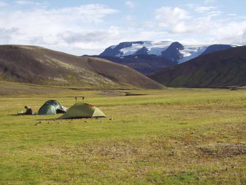 Zelte, Hofsjökull, Kjölur, Island