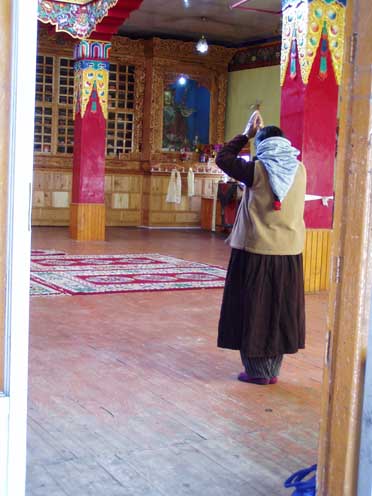Kloster, Frau, Tibet
