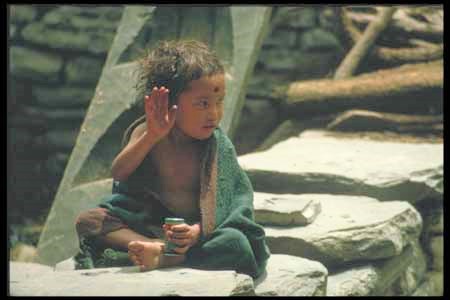 Junge bei Jomsom, Mustang