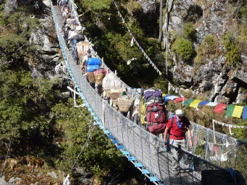 Hängebrücke Nepal