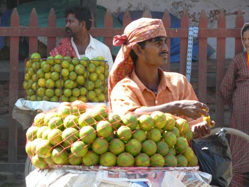 Obstverkäufer Bhaktapur