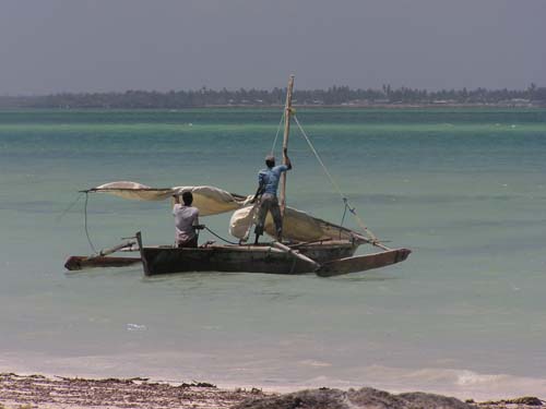 Dhau vor Sansibar