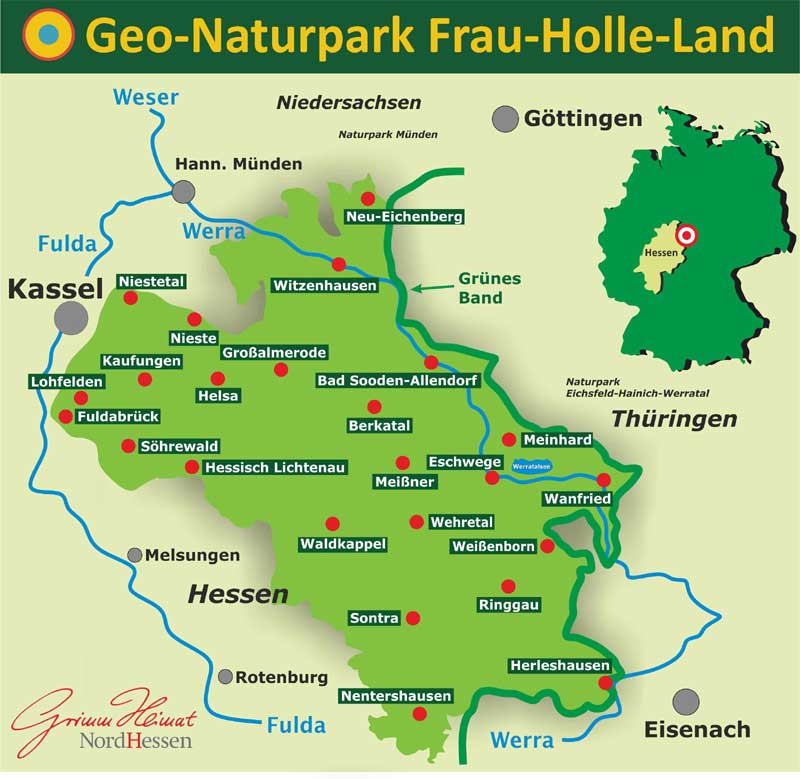 Karte Meißner - Kaufunger Wald